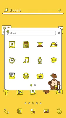 Monkey dodol launcher theme android App screenshot 3